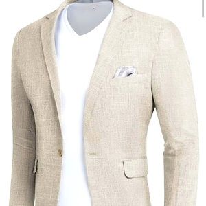 MAGE MALE Men's Slim Fit Blazer Jackets Lightweight Sport Coats Casual Blazer